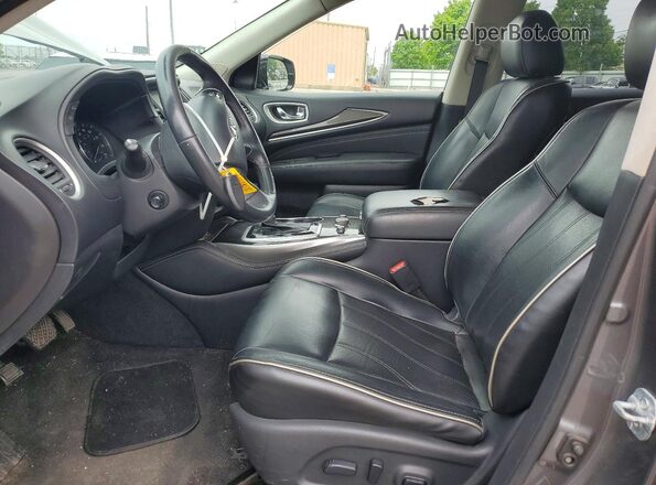 5N1DL0MM4HC510475 2017 INFINITI QX60 Charcoal Widok deski rozdzielczej