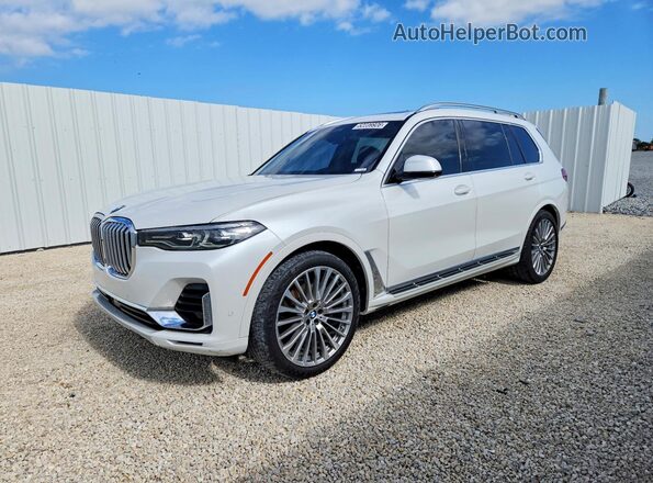5UXCX4C55KLS36196 2019 BMW X7 Белый Передняя левая четверть