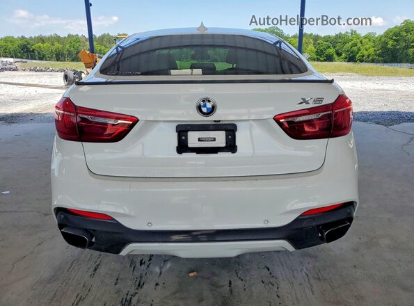 5UXKU0C53J0G80953 2018 BMW X6 Белый Вид салона спереди