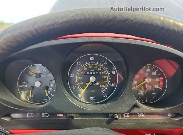 10704412056995 1979 MERCEDES-BENZ 450 Black ხელსაწყოთა პანელის ხედი