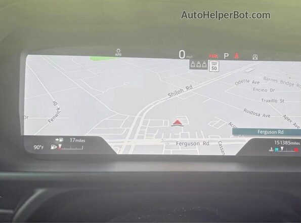 SALE97EU4L2011391 2020 LAND ROVER DEFENDER Black Սարքավորումների վահանակի տեսք