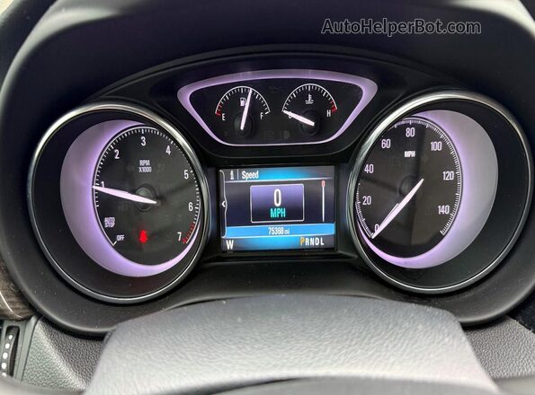 LRBFXCSAXLD155972 2020 BUICK ENVISION Gray Vista del cuadro de instrumentos