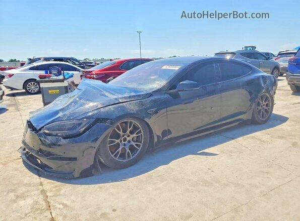 5YJSA1E6XNF471526 2022 TESLA MODEL S Black Tył lewy