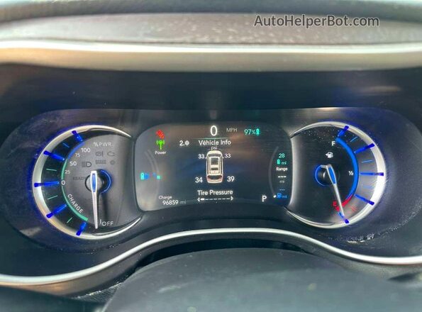 2C4RC1L78NR122695 2022 CHRYSLER PACIFICA Белый Вид панели приборов