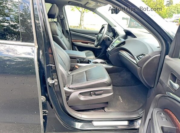 5FRYD4H37HB001073 2017 ACURA MDX Black უკანა ხედი