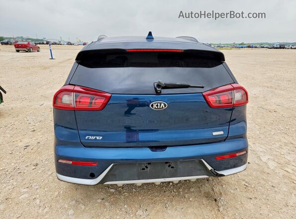 KNDCB3LC6H5047076 2017 KIA NIRO Синий Вид салона спереди