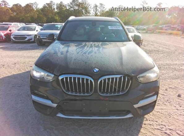 5UXTR9C56JLD65282 2018 BMW X3 Черный Вид сзади