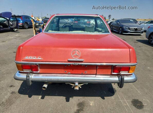 11407312002490 1973 MERCEDES-BENZ 280-CLASS Red Հետևի տեսք
