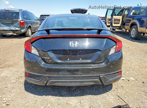 2HGFC4B55JH301475 2018 HONDA CIVIC Черный Вид салона спереди