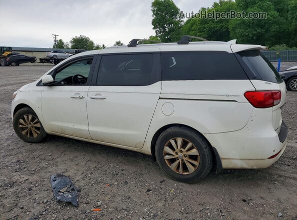 KNDMB5C14G6208712 2016 KIA SEDONA Белый Задняя правая четверть