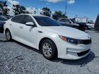 2016 Kia Optima Lx White vin: KNAGT4L32G5087431