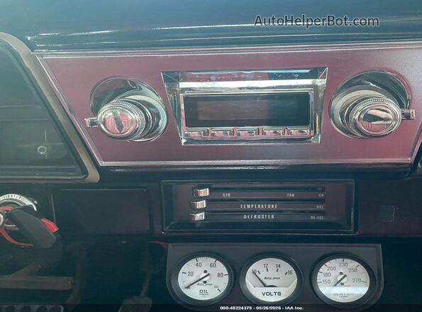 115696W127102 1970 CHEVROLET NOVA Silver Vista del cuadro de instrumentos