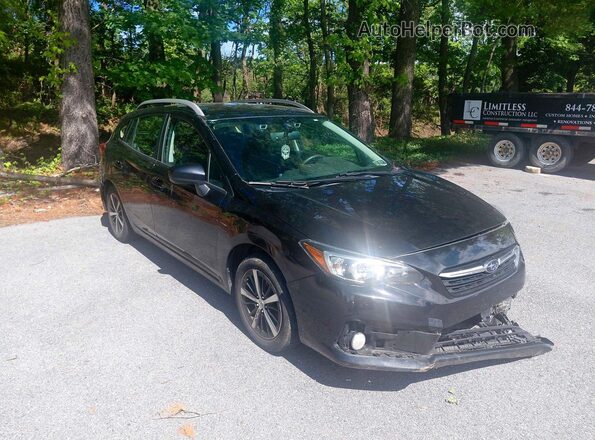 4S3GTAV61L3732763 2020 SUBARU IMPREZA Черный Передняя левая четверть