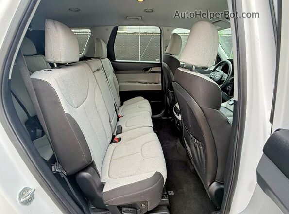 KM8R14HE6LU037087 2020 HYUNDAI PALISADE Белый Вид салона спереди