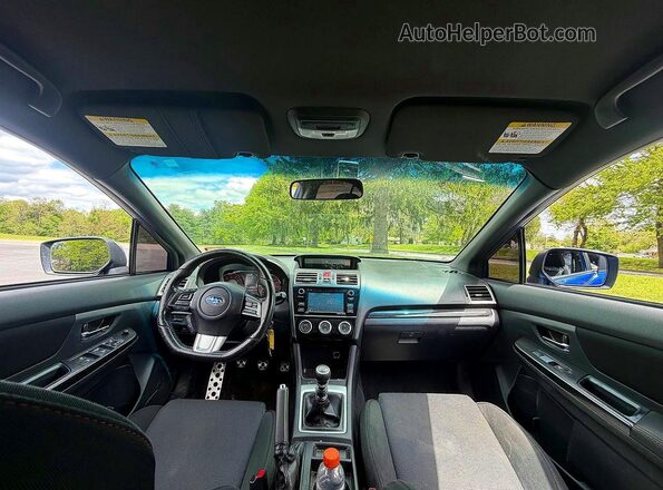 JF1VA1B60H9810770 2017 SUBARU WRX Blue Vista de los asientos traseros