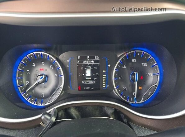 2C4RC1AG8LR244215 2020 CHRYSLER VOYAGER White Vista del cuadro de instrumentos