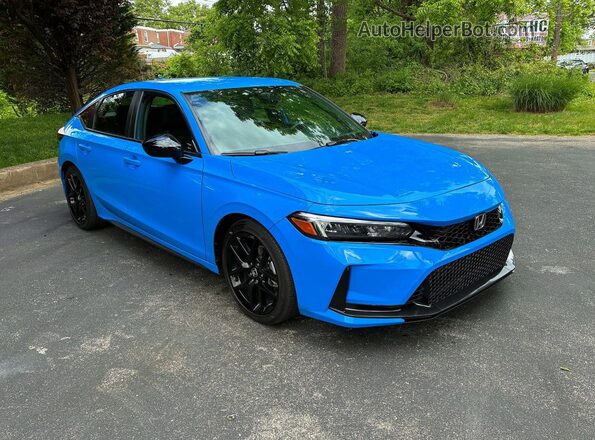 19XFL2H8XTE009176 2026 HONDA CIVIC Blue წინა მარცხენა ხედი სამი მეოთხედიდან