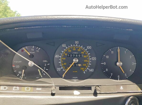 12305312013001 1979 MERCEDES-BENZ 280 Бордовый Вид щитка приборов