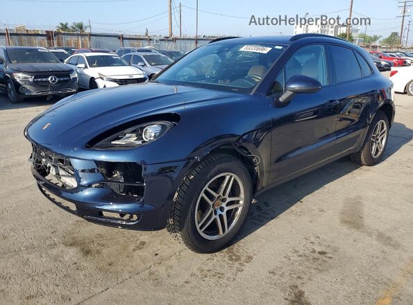 WP1AA2A51JLB08181 2018 PORSCHE MACAN Синий Задняя левая четверть