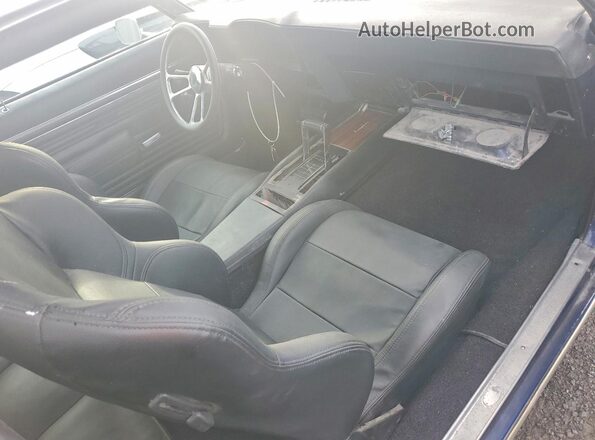 123379N552517 1969 CHEVROLET CAMARO Blue Vista del salpicadero