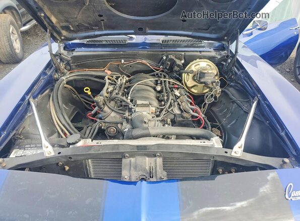 123379N552517 1969 CHEVROLET CAMARO Blue Vista interior trasera