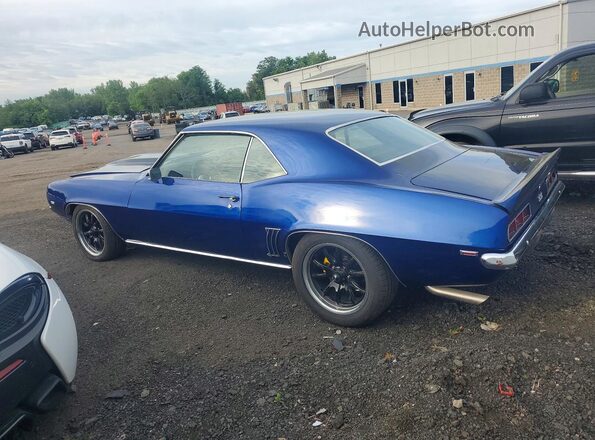 123379N552517 1969 CHEVROLET CAMARO Blue Trasero izquierdo