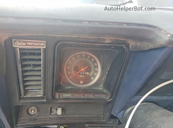 123379N552517 1969 CHEVROLET CAMARO Blue Vista del cuadro de instrumentos