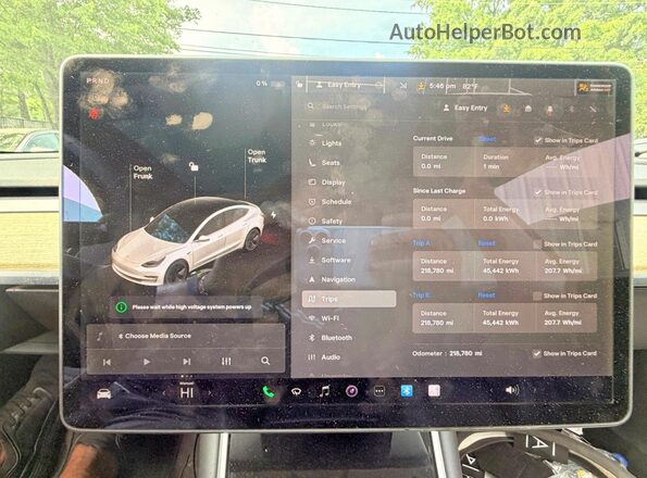 5YJ3E1EA4LF797316 2020 TESLA MODEL 3 Белый Вид щитка приборов