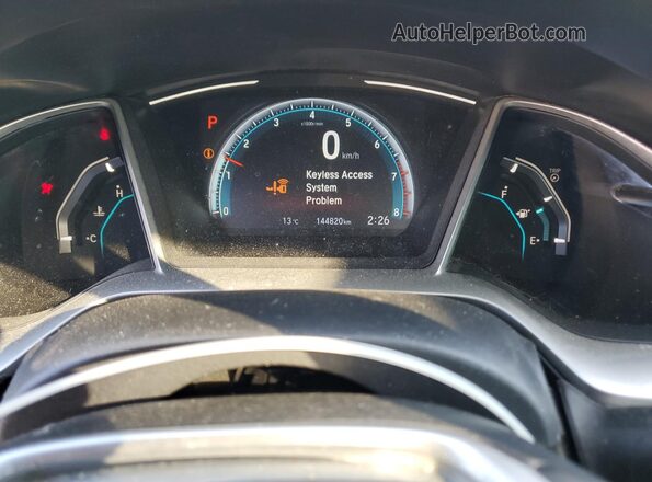 2HGFC2F78KH031871 2019 HONDA CIVIC Черный Вид щитка приборов