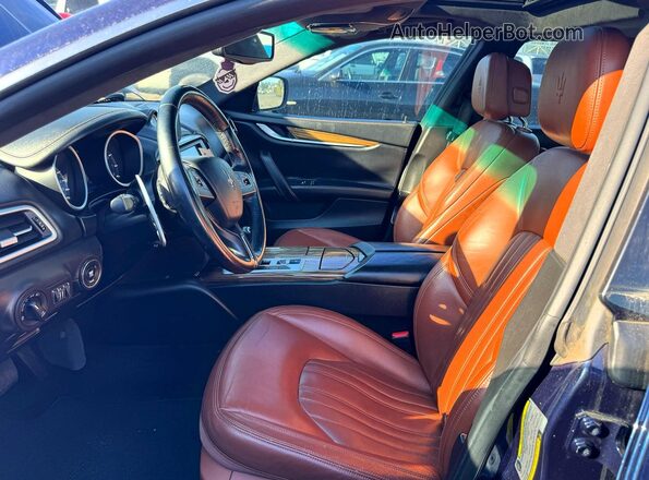 ZAM57RSA7G1168911 2016 MASERATI GHIBLI Blue Вид задніх сидінь
