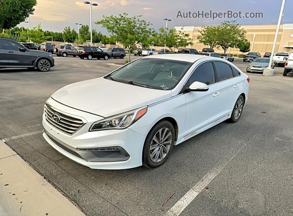 5NPE34AF2HH487725 2017 HYUNDAI SONATA Белый Задняя правая четверть