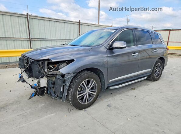 5N1DL0MN9HC555615 2017 INFINITI QX60 Серый Передняя левая четверть