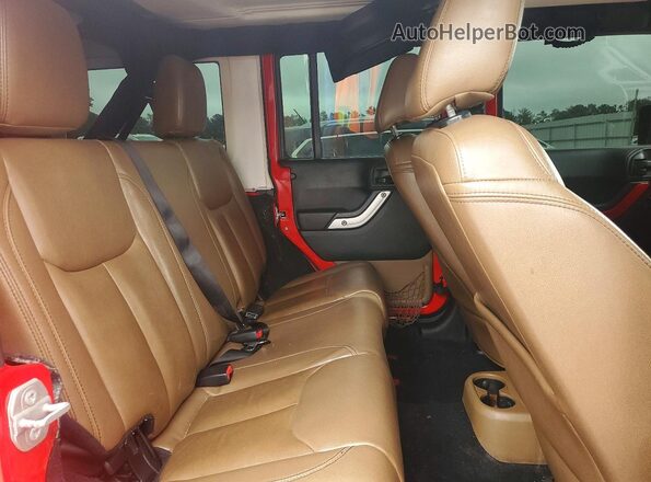 1C4BJWEGXGL115678 2016 JEEP WRANGLER Красный Вид задней части салона