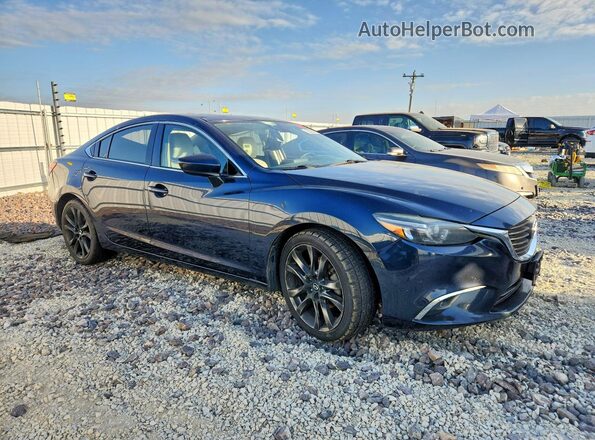 JM1GJ1W52G1472466 2016 MAZDA 6 Синий Вид спереди