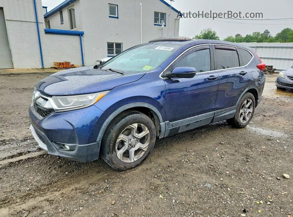7FARW2H52KE019112 2019 HONDA CR-V Синий Задняя левая четверть