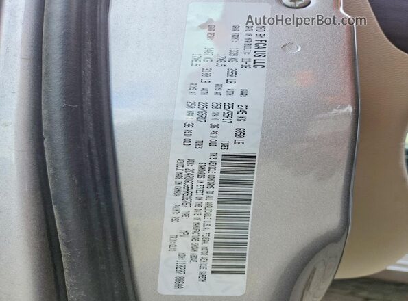 2C4RDGCG6HR616767 2017 DODGE GRAND Серебряный Вид наклейки с VIN-кодом