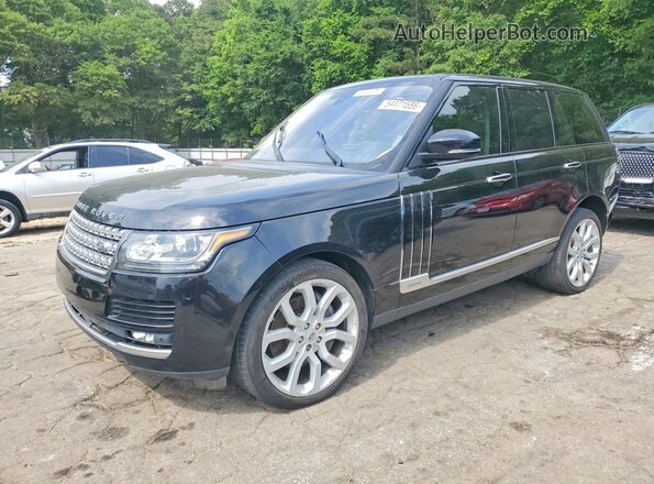 SALGS2EF9GA266759 2016 LAND ROVER RANGE Черный Передняя левая четверть