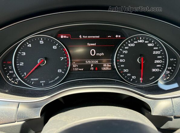 WAUJGAFCXGN100544 2016 AUDI A6 Серый Вид щитка приборов