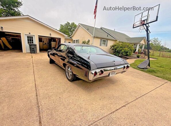 136371B182449 1971 CHEVROLET CHEVELLE Black Rear right