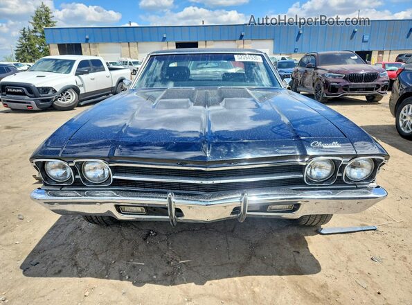 136379K353923 1969 CHEVROLET CHEVELLE Black Front view