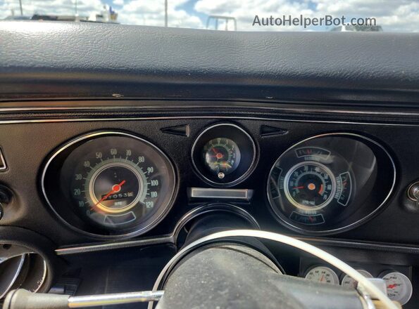 136379K353923 1969 CHEVROLET CHEVELLE Black Instrument cluster view