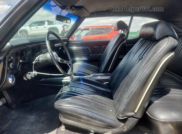 136379K353923 1969 CHEVROLET CHEVELLE Black Front interior view