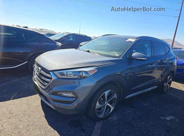 KM8J3CA23JU753508 2018 HYUNDAI TUCSON Серый Задняя правая четверть