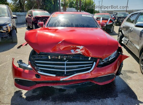 WDDZF4JB3HA204929 2017 MERCEDES-BENZ E Red Widok z przodu