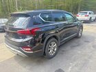 2019 Hyundai Santa Fe Se Черный vin: 5NMS2CAD6KH085144