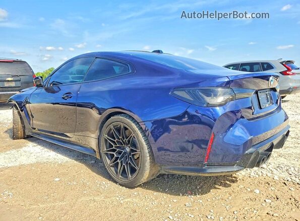 WBS43AZ05RCR90147 2024 BMW M4 Синий Задняя правая четверть