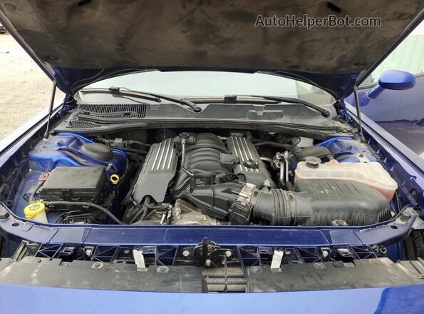 2C3CDZFJXJH171426 2018 DODGE CHALLENGER Blue Widok komory silnika