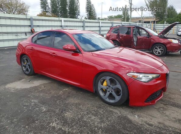 ZARFAMAN4K7599798 2019 ALFA ROMEO GIULIA Red Vista frontal