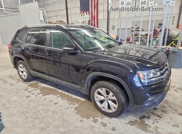 1V2UR2CAXKC581711 2019 VOLKSWAGEN ATLAS Black Widok z przodu