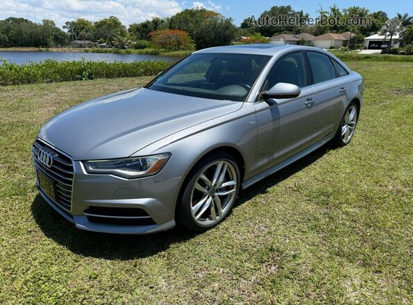 WAUJGAFCXGN100544 2016 AUDI A6 Серый Задняя правая четверть